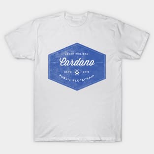 Cardano Vintage Logo 2015 Blockchain ADA Cryptocurrency T-Shirt